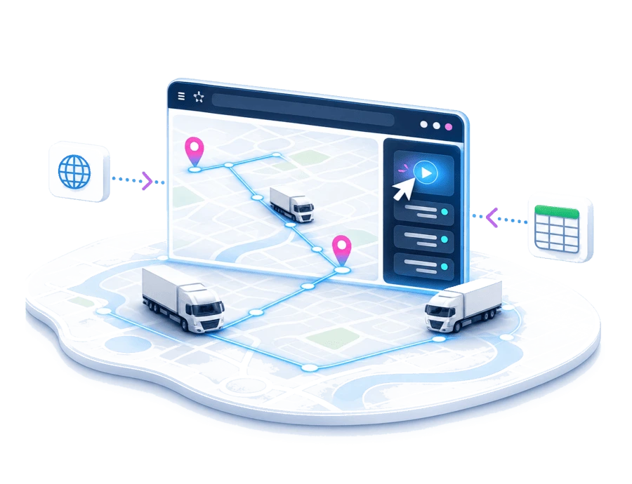 Online LKW-Routenplanung Headerbild zur PASS MAPS LKW-Routenplanung online